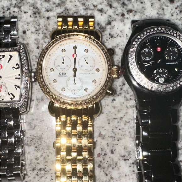 MICHELE Women’s MWW03M000141 CSX-36 Analog Display Swiss Quartz Gold Watch. - Picture 9 of 15